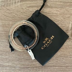 COACH Rose Gold Ball Chain Bagel Bracelet